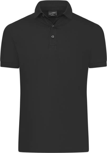 Daiber Men's Mercerised Polo Slim Fit – Black