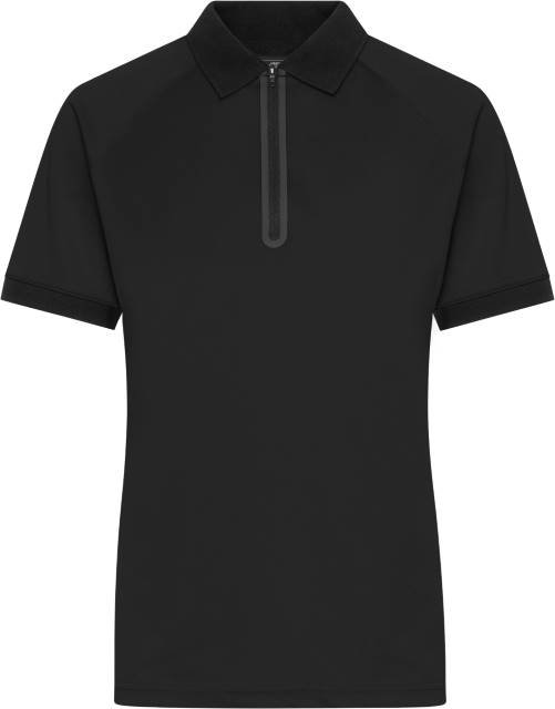 Daiber Ladies' Zip-Polo – Black / Black