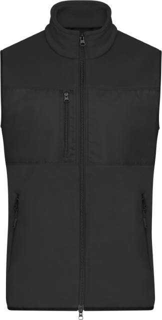 Daiber Men's Fleece Vest – Black / Black