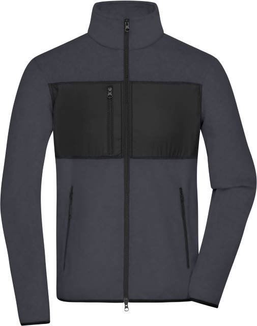 Daiber Men's Fleece Jacket – Carbon / Black