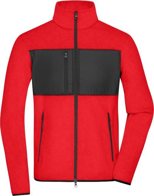 Daiber Men's Fleece Jacket – Red / Black