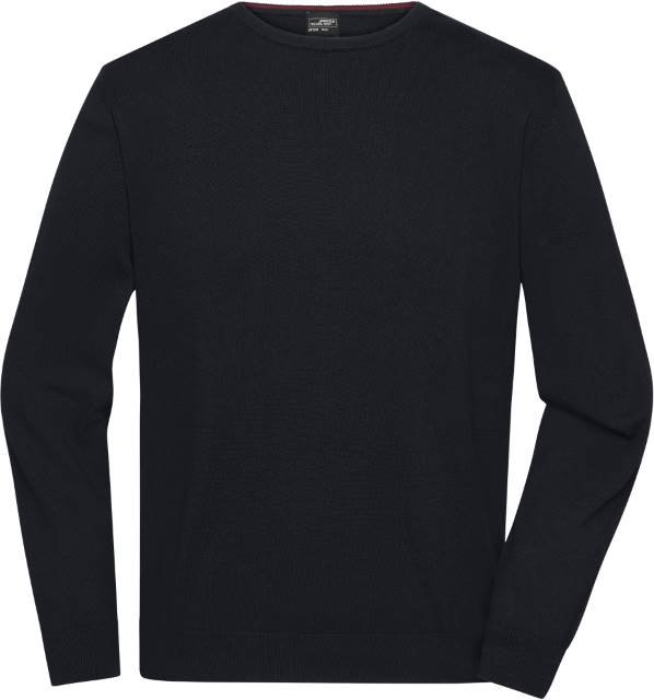 Daiber Men's Round-Neck Pullover – Black