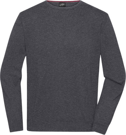 Daiber Men's Round-Neck Pullover – Anthracite Melange