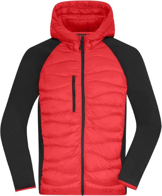 Daiber Men's Hybrid Jacket – Red / Black