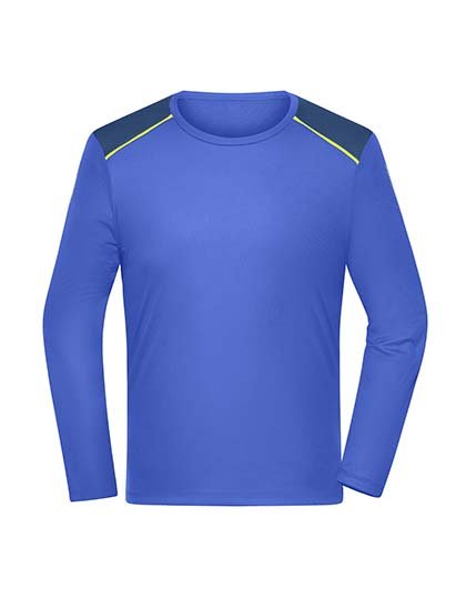 Daiber Men's Running Shirt Longsleeve – Peacock Blue