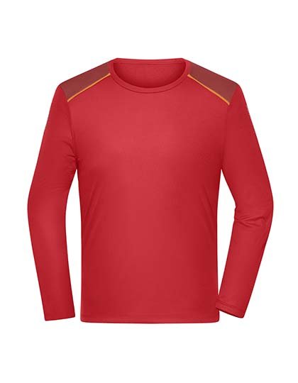 Daiber Men's Running Shirt Longsleeve – Spicy Orange