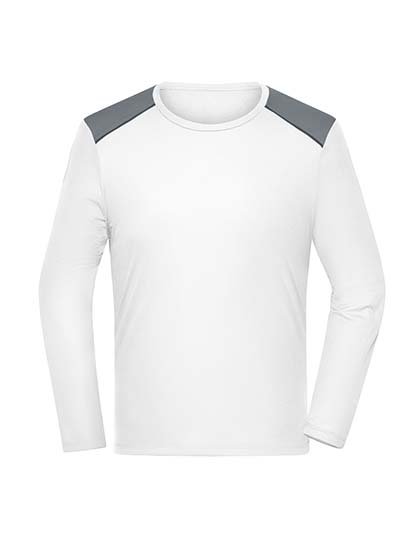 Daiber Men's Running Shirt Longsleeve – White