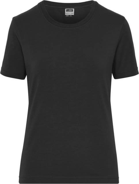 Daiber Ladies' BIO Stretch-T Work - SOLID - – Black