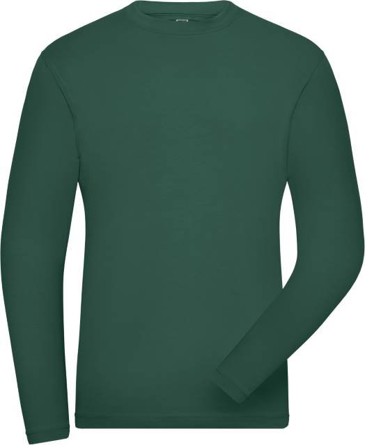 Daiber Men's BIO Stretch-Longsleeve Work - SOLID - – Dark Green