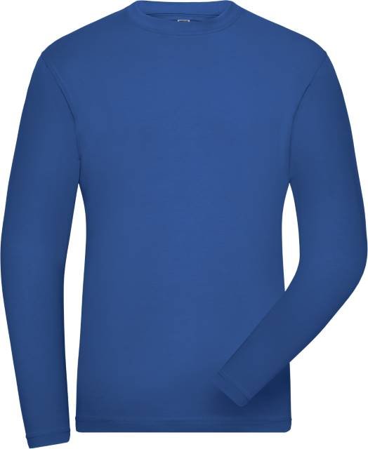 Daiber Men's BIO Stretch-Longsleeve Work - SOLID - – Royal