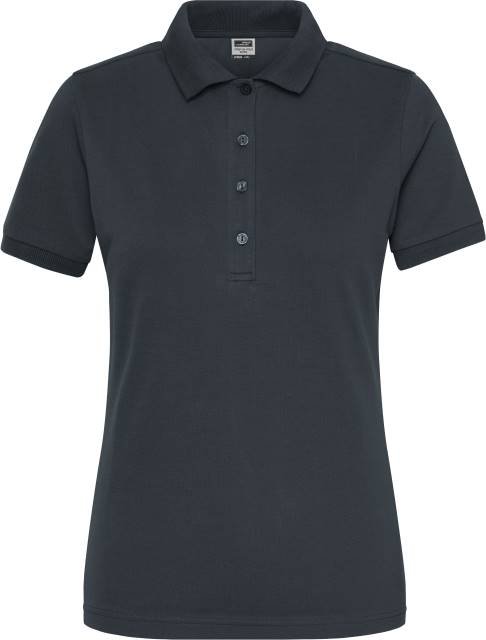 Daiber Ladies' BIO Stretch-Polo Work - SOLID - – Carbon