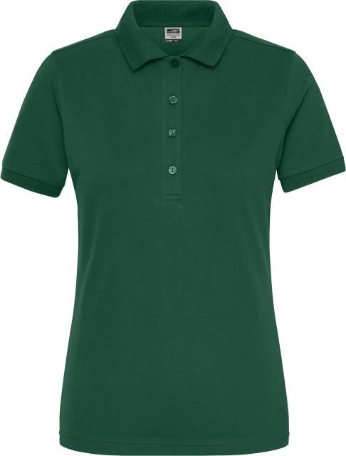 Daiber Ladies' BIO Stretch-Polo Work - SOLID - – Dark Green