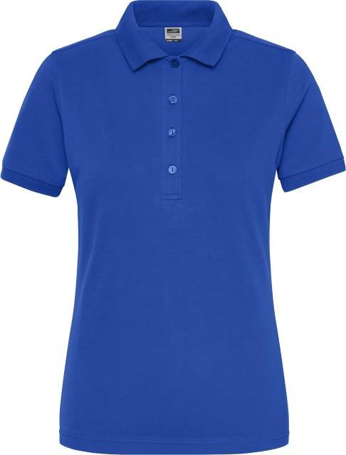 Daiber Ladies' BIO Stretch-Polo Work - SOLID - – Royal