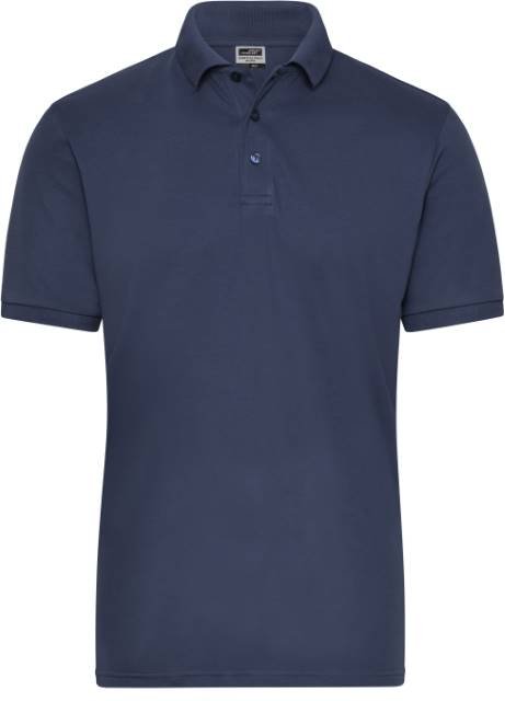 Daiber Men's BIO Stretch-Polo Work - SOLID - – Navy