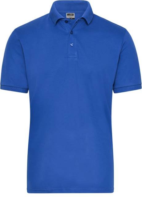 Daiber Men's BIO Stretch-Polo Work - SOLID - – Royal