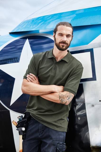 Daiber Men's BIO Stretch-Polo Work - SOLID -