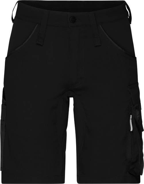 Daiber Workwear Stretch-Bermuda Slim Line – Black / Black