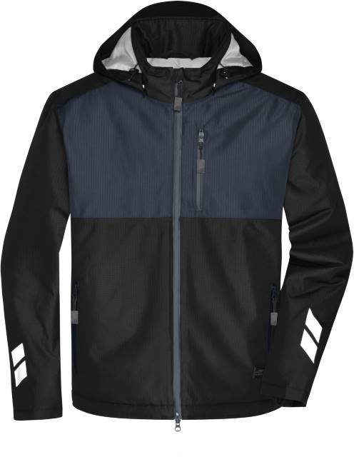Daiber Padded Hardshell Workwear Jacket – Black / Carbon
