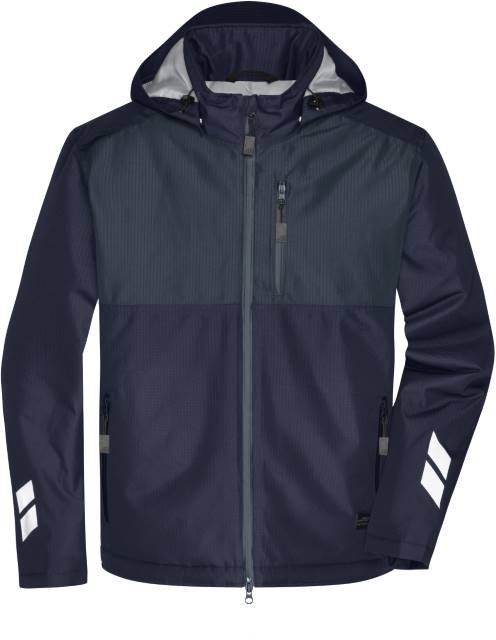 Daiber Padded Hardshell Workwear Jacket – Navy / Carbon