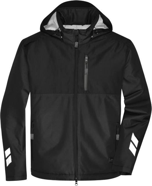Daiber Padded Hardshell Workwear Jacket – Black / Black