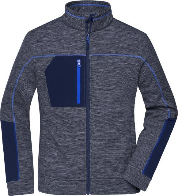 Daiber Ladies' Structure Fleece Jacket – Navy Melange / Navy