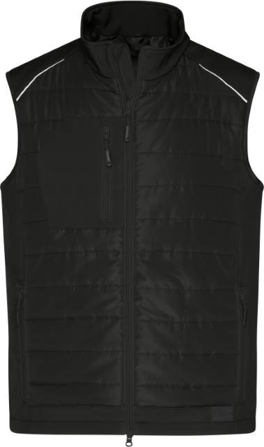 Daiber Men's Hybrid Vest – Black / Black