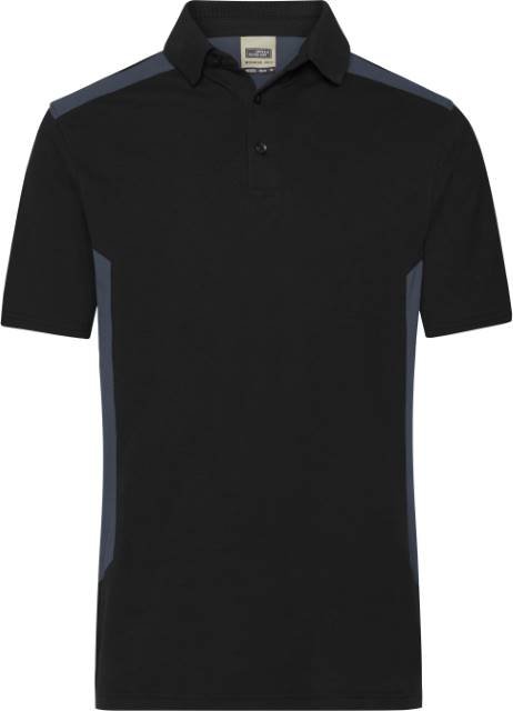 Daiber Men's Workwear Polo -STRONG- – Black / Carbon