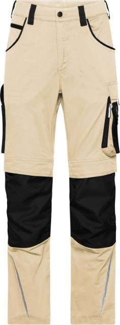 Daiber Workwear Pants Slim Line  - STRONG - – Stone / Black