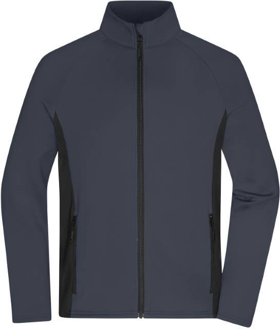 Daiber Men's Stretchfleece Jacket – Carbon / Black