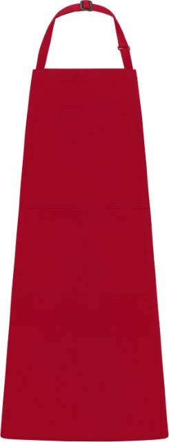 Daiber Apron with Bib – Red