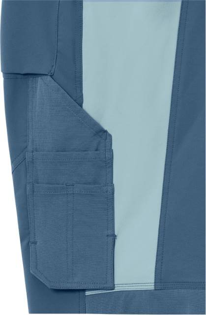 Daiber Workwear Pants (All-Season) 4-Way Stretch – Deep Blue / Steel