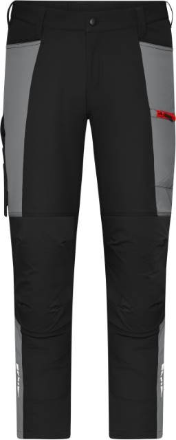 Daiber Workwear Pants (All-Season) 4-Way Stretch – Black / Metal Grey
