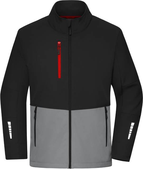 Daiber Workwear Softshell Jacket – Black / Metal Grey