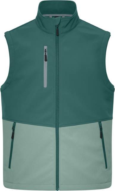 Daiber Workwear Softshell Vest – Industrial Green / Foggy Green