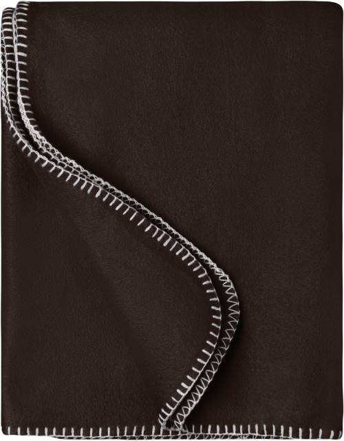 Daiber Fleece Blanket – Brown / Natural