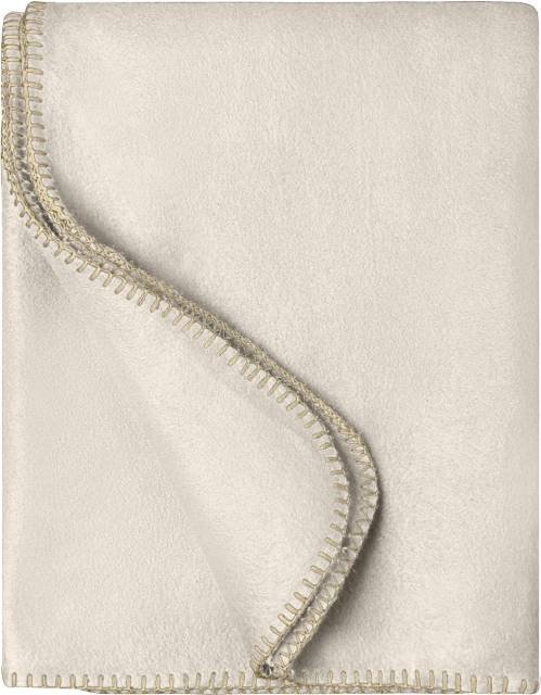 Daiber Fleece Blanket – Natural / Camel