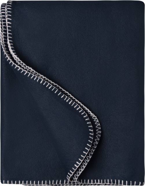 Daiber Fleece Blanket – Navy / Natural
