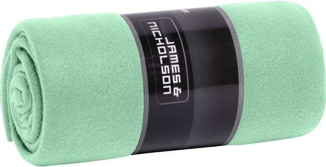 Daiber Fleece Blanket – Soft Green / Green