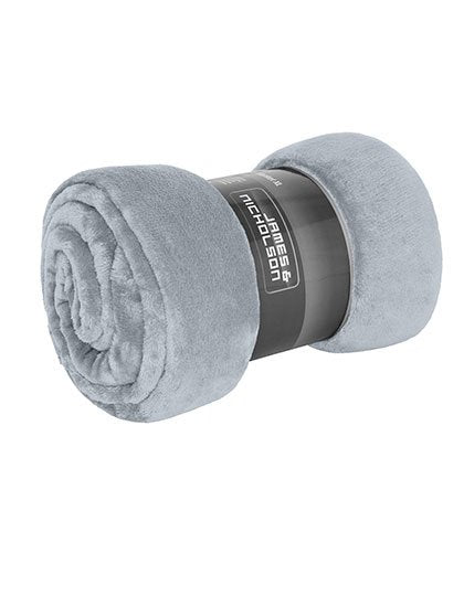 Daiber Microfibre Fleece Blanket XL – Silver (Solid)