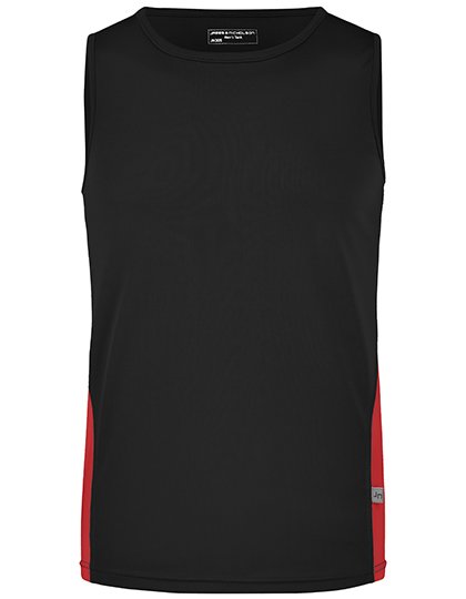 Daiber Men's Running Tank – Black / Red