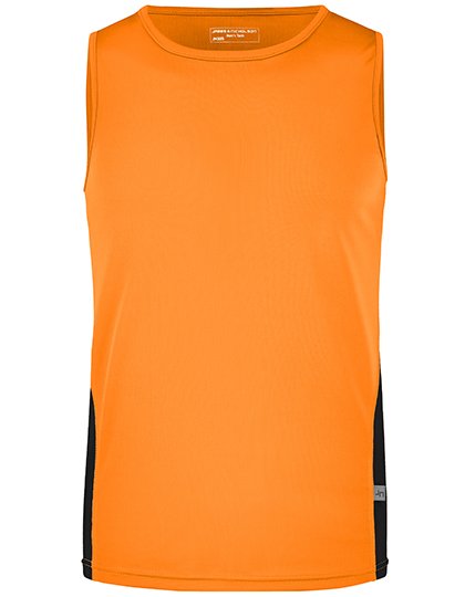 Daiber Men's Running Tank – Orange / Black