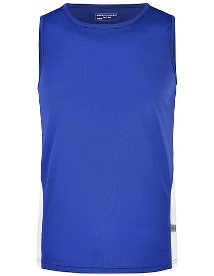 Daiber Men's Running Tank – Royal / White