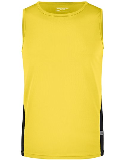 Daiber Men's Running Tank – Yellow / Black