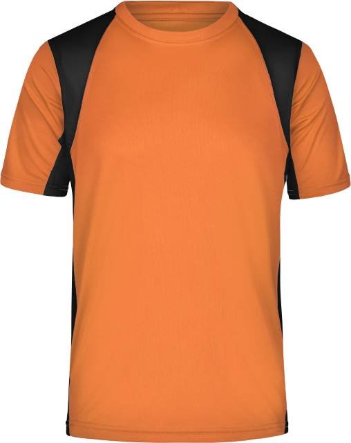 Daiber Men's Running-T – Orange / Black