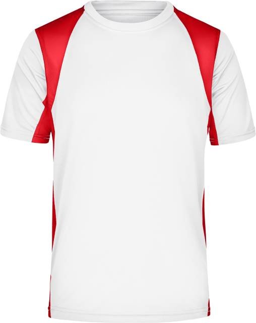 Daiber Men's Running-T – White / Red