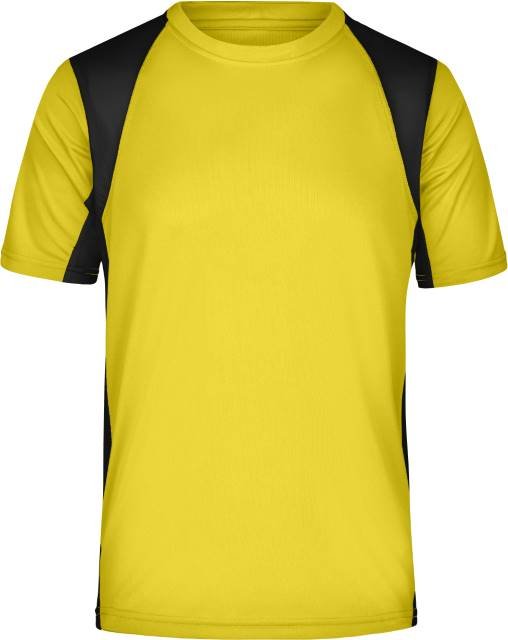 Daiber Men's Running-T – Yellow / Black