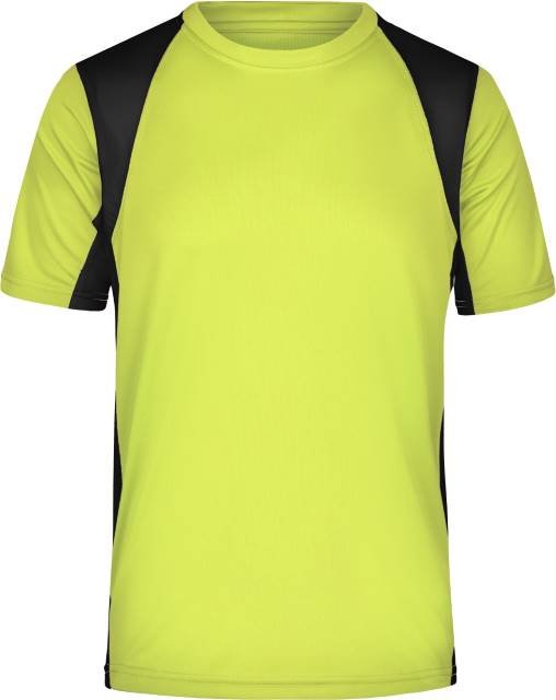 Daiber Men's Running-T – Fluo Yellow / Black