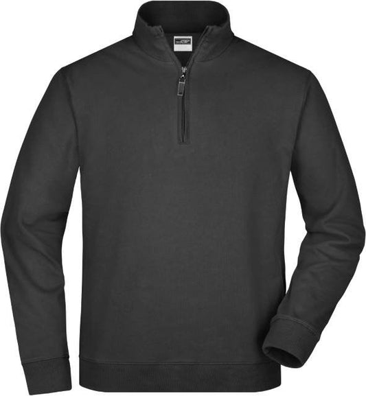 Daiber Round-Neck Zip – Black