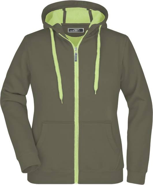 Daiber Ladies' Doubleface Jacket – Olive / Lime (Light) Green