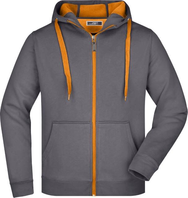 Daiber Men's Doubleface Jacket – Carbon / Orange